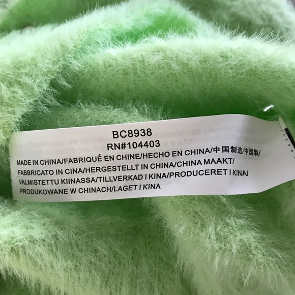 J.O.A. Pale green collared eyelash sweater- medium - Picture 7 of 8